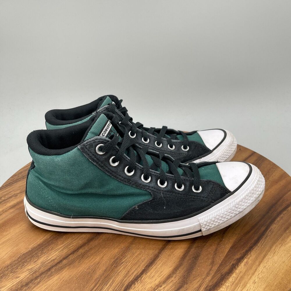 Converse Chuck Taylor All Star Malden Street Mid Shoes Mens 10.5 Green Black